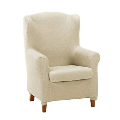 Abbildung von Martina Home Tunez Ohrensesselbezug, Polyester Baumwolle, Elfenbein, Orejero dúplex