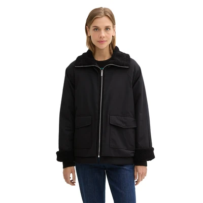 Abbildung von TOM Tailor Denim Leichte Jacke, Damen, Größe: XS, Deep black