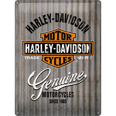 Abbildung von Nostalgic Art Retro Blechschild, 30 x 40 cm, Harley Davidson Metal Wall Geschenk Idee für Biker, aus Metall, Vintage Design