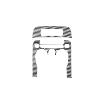 Abbildung von Verkleidung der Konsolenverkleidung Für Camaro 2010 2011 Carbon Fiber Zubehör Innen Auto Klimaanlage Schalter Panel Trim Abdeckung Dekor Aufkleber Console Dekorabdeckung(Black)