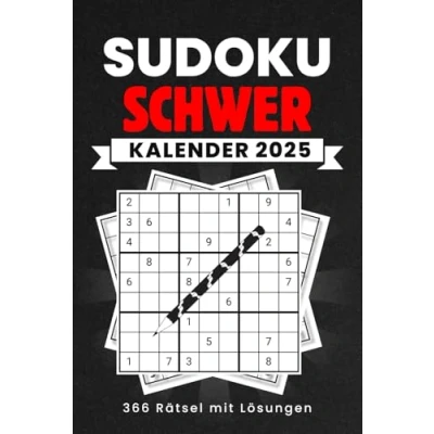 Abbildung von Sudoku kalender 2025 Schwer: 366 Schwere Rätsel mit Lösungen als kleine Geschenk für Erwachsene &amp; Senioren