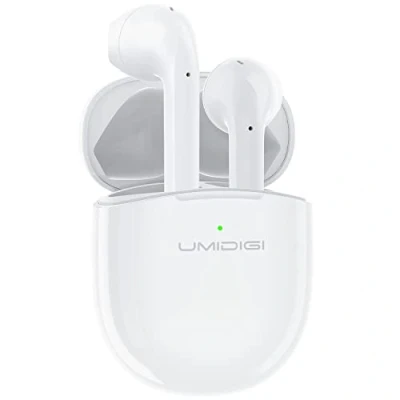 Abbildung von UMIDIGI Kabellose Kopfhörer AirBuds Bluetooth 5.0 In Ear Umgebungsgeräuschunterdrückung Smart Touch Automatische Kopplung Mini (Weiß)