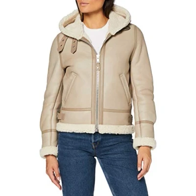 Abbildung von Schott NYC Damen Lcw8613 Lederjacke, Schwarz, Medium