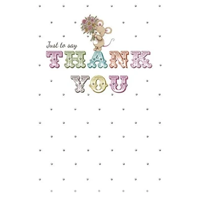 Abbildung von Piccadilly Greetings Karte mit Aufschrift &quot;Thank You&quot;, 17,8 x 12,7 cm