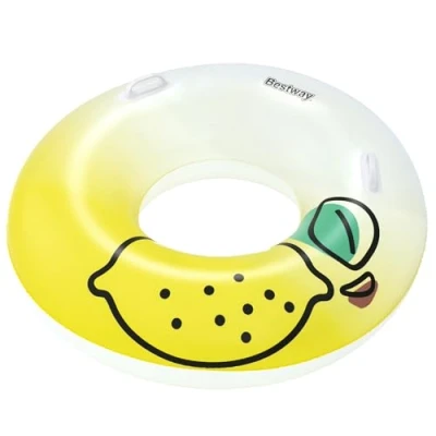 Abbildung von Bestway aufblasbares Schwimmrad mit Griffen Lemonade 114 CM 36448