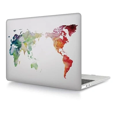 Abbildung von Hülle Kompatibel mit MacBook Pro 16 Zoll 2020 Freisetzung A2141 Touch Bar and ID, Plastik Schützend Hartschale Snap Case für Zoll, Karte
