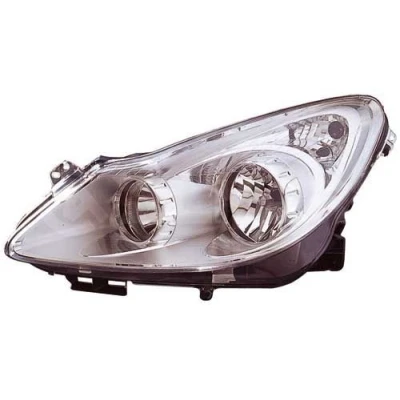 Abbildung von ALKAR 2741421 Scheinwerfer links W5W, PY21W, H7, H1 chrom OPEL: Corsa D Schrägheck
