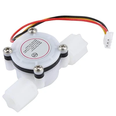 Abbildung von G1 / 4 &quot;Wasserdurchflusssensor Schalter Halleffektsensor Durchflussmesser Wasserdurchflusszähler Schnellanschluss Flüssigkeitszähler für Wasserkühler Kaffeemaschine Trinkbrunnen DC5V 0,15 3L min