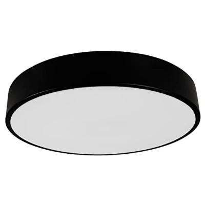 Abbildung von McShine Led Deckenleuchte Wifi Deckenlampe dimmbar 35W I rund schwarz 4450lm Licht Farben RGB einstellbar per App 3000K 6500K, Ø400xH50mm Lampe für Kinderzimmer, Wohnzimmer, Küche, Schlafzimmer