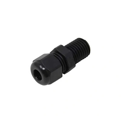 Abbildung von HSK L M12 RAL9005 Kabelverschraubung mit verlängertem Gewinde IP68 schwarz H