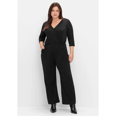 Abbildung von Sheego Overall Jumpsuit, Damen, Größe: 42, Schwarz
