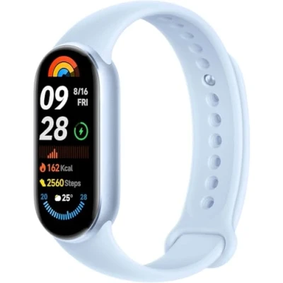 Abbildung von Xiaomi Smart Band 9 Aktivitätsarmband, Autonomie bis zu 21 Tage, AMOLED Display mit 60 Hz Refreshrate, Herzfrequenzsensor, Blau