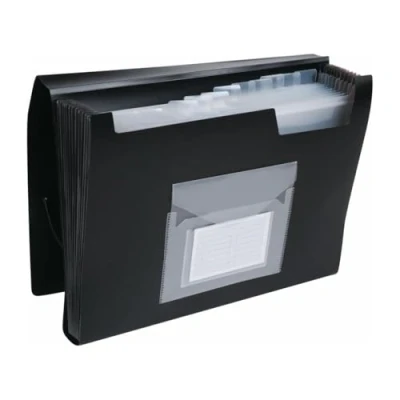 Abbildung von Q Connect KF01276 Belegsammeltaschen und Fächertaschen schwarz