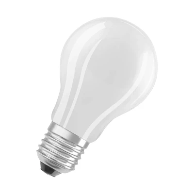 Abbildung von OSRAM LED Stromsparlampe, Matte Birne aus Glas mit E27 Sockel, Warmweiß (3000K), 4 Watt, ersetzt herkömmliche 60W Leuchtmittel, besonders hohe Energieeffizienz und stromsparend, 1er Pack