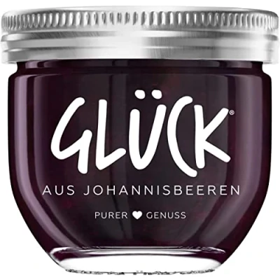 Abbildung von Glück Fruchtaufstrich schwarze Johannisbeere, 230 g