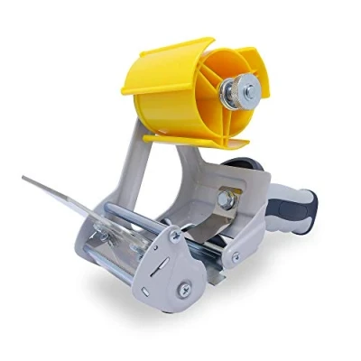Abbildung von gws Packband Handabroller Professioneller Klebebandabroller mit stabilem Metallrahmen, Sicherheitsklinge &amp; gummiertem ergonomischen Griff (20 Abroller für Rollen bis 66 m x 75 mm)