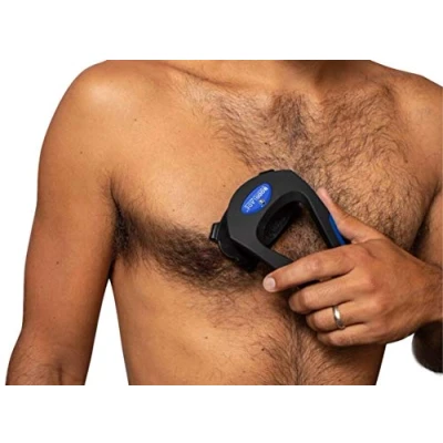 Abbildung von baKblade Grooming Co. BODblade Ergonomischer Körperrasierer für die Rasur von Brust, Armen und Magen