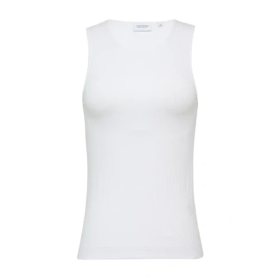 Abbildung von comma casual identity Geripptes IM SLIM FIT Top, Damen, Größe: 36, Weiß