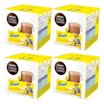 Abbildung von Nescafé Dolce Gusto Nesquik, Kakao, Schokolade, 4er Pack, 4 x 16 Kapseln
