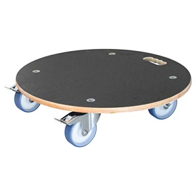 Abbildung von WAGNER Pflanzenroller Maxigrip Ø 58 x 14,5 cm I Transporthilfe &amp; Kübelroller f. Außenbereich + Innenbereich FSC® Schichtholz 2 Total Feststeller Tragkraft 300 kg Made in DE 20116801