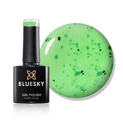 Abbildung von Bluesky Gel Polish, Mint Mania, Smoothie03, auflösbarer Nagellack, Grun, Schwarz, 10 ml