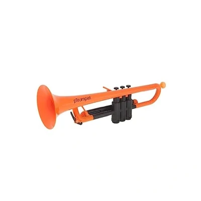 Abbildung von pTrumpet 700632 Trompete mit Tasche und Mundstück orange