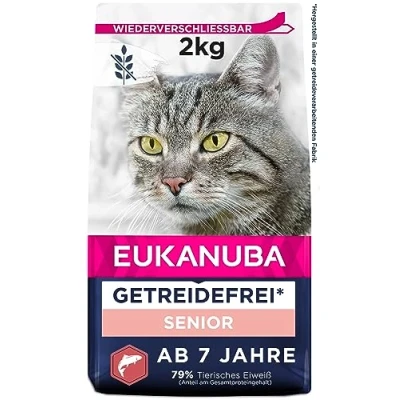 Abbildung von Eukanuba Euk Cat Senior Grainfree Salmon 2 kg