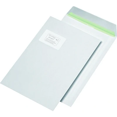Abbildung von Elepa Versandtaschen Envirelope C4 mit Fenster 90g/qm haftklebend weiß