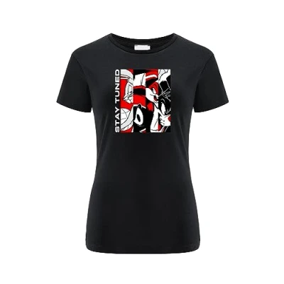 Abbildung von ERT GROUP Women&#039;s 2 T Shirt, Space Jam 018 Black, X Small