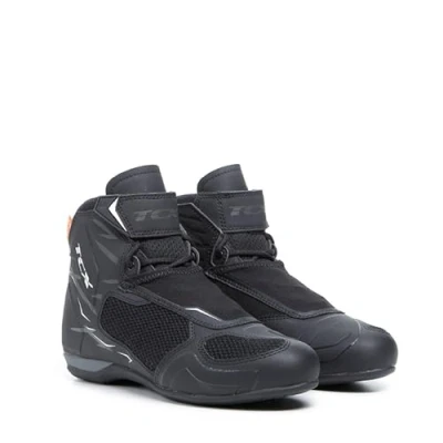 Abbildung von TCX R04D Lady Air, Damen Motorradschuhe, Atmungsaktiv und Vielseitig, Obermaterial aus Mesh mit Hot Melt Beschichtung, Schnürsenkel Klettverschluss, Schwarz/Weiß