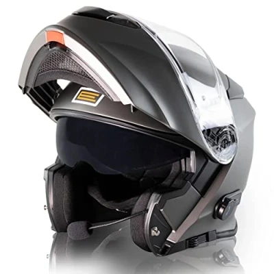 Abbildung von ORIGINE Motorradhelm Bluetooth Klapphelm Integralhelm ECE Mit Doppelvisier (Titanium,L)