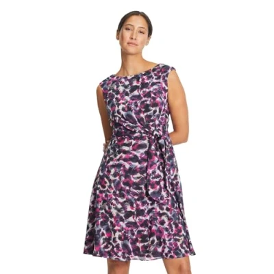 Abbildung von Vera Mont MIT BINDEGÜRTEL Freizeitkleid, Damen, Größe: 46, Pink blau