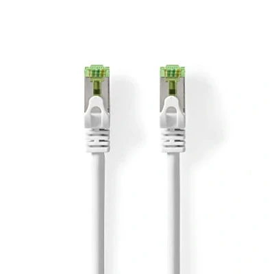 Abbildung von Nedis CCGB85420WT50 Cat 7 Kabel PiMF RJ45 Stecker 5.00 m Rund LSZH Weiss Box