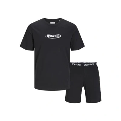 Abbildung von Jack &amp; Jones Jacoliver Nachtwäsche Set, Herren, Größe: Small, Black