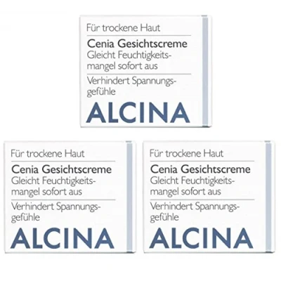 Abbildung von ALCINA Tagescreme Cenia Gesichtcreme für trockene Haut 50 ml Packung, Gesichtsreme mit Urea, L Arginin und Extrakten aus weisem Tee