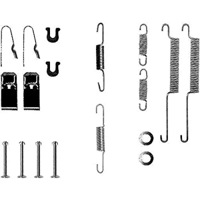 Abbildung von HELLA 8DZ 355 200 081 Zubehörsatz, Bremsbacken HONDA: CIVIC 6 Coupe, Hatchback, Stufenheck