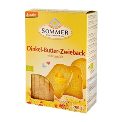 Abbildung von Sommer Demeter Dinkel Butter Zwieback 200 g