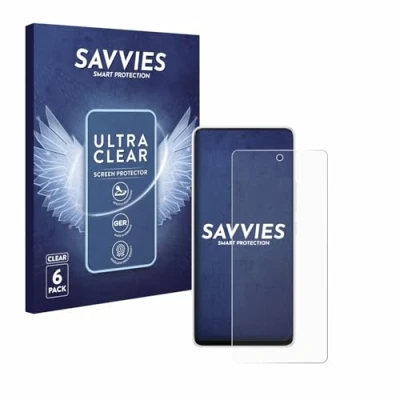 Abbildung von Savvies 6 Stück Schutzfolie für Samsung Galaxy A53 5G Displayschutz Folie Ultra Transparent