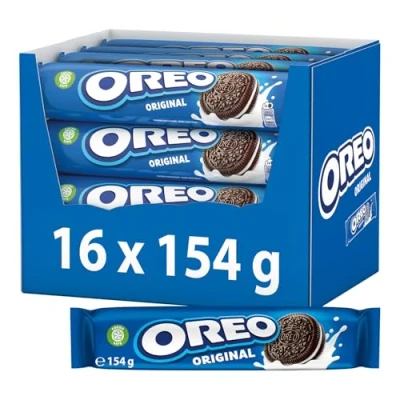 Abbildung von OREO Original 16 x 154g, Knuspriger Kakao Doppelkeks gefüllt mit Crème Füllung