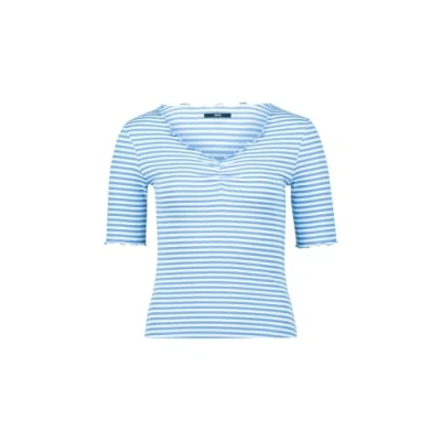 Abbildung von zero Streifen Tshirt print, Damen, Größe: 38, Classic bluewhite