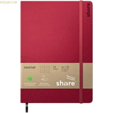 Abbildung von share Journal Y 07 08 A5 dotted rot