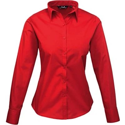 Abbildung von Premier Bluse für Damen Langärmlig (Rot)