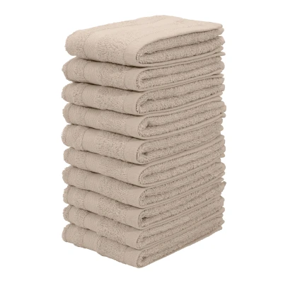 Abbildung von my home Handtuch Set &quot;Vanessa, 10 Seiftücher 30x30&quot;, (Set, St., (30x30 cm), Handtücher mit Bordüre, 100% Baumwolle, einfarbig, weich