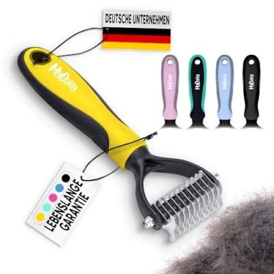 Abbildung von MYDAISY Hundebürste &amp; Katzenbürste für Mittel Langhaar