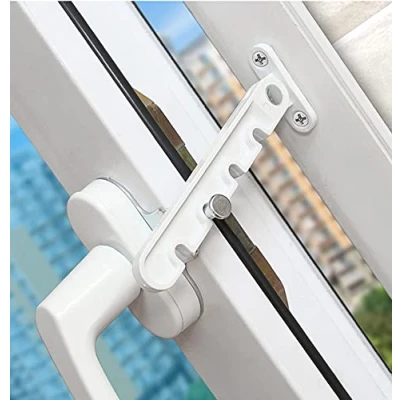Abbildung von MOTT 50 Verstellbarer Fensterheber, kindersichere Fenstersicherungsschlösser, Fensterriegel, Aluminium/UPVC/Holzfenster Belüftungsbegrenzer