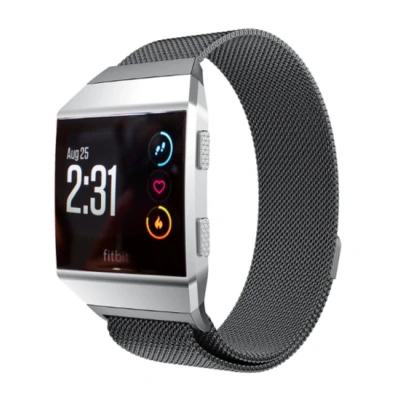 Abbildung von Fitbit Ionic Milanaise Armband Größe: Klein Schwarz