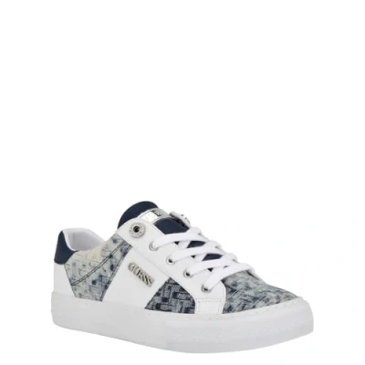 Abbildung von GUESS Damen Loven Sneaker, Weiß/Blau 171, 37.5 EU