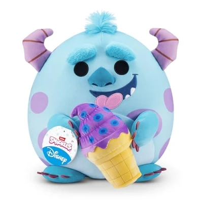 Abbildung von Snackles Disney 35 cm großes Plüschspielzeug von ZURU, mit Snack Accessoire (Sulley&amp;LCE Cream)