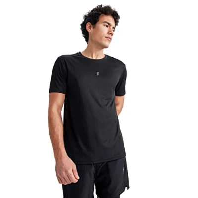 Abbildung von DeFacto Herren X6142AZ T Shirt, Black, S