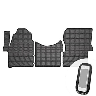 Abbildung von Gummimatten Auto Fußmatten Gummi Automatten Passgenau 3 teilig Set passend für VW Crafter 1 Mercedes Sprinter 2 W906 2006 2018